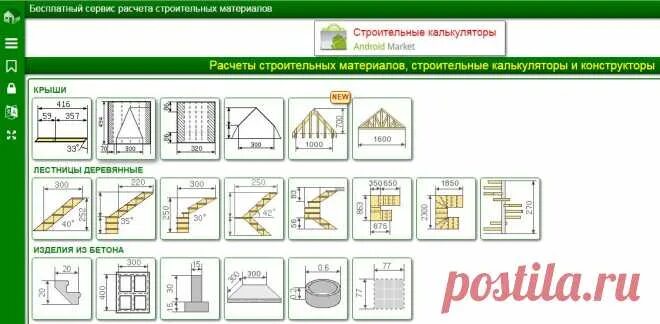 Примеры расчета строительства дома Бесплатный сервис расчета строительных материалов. Расчеты строител � Для дома П