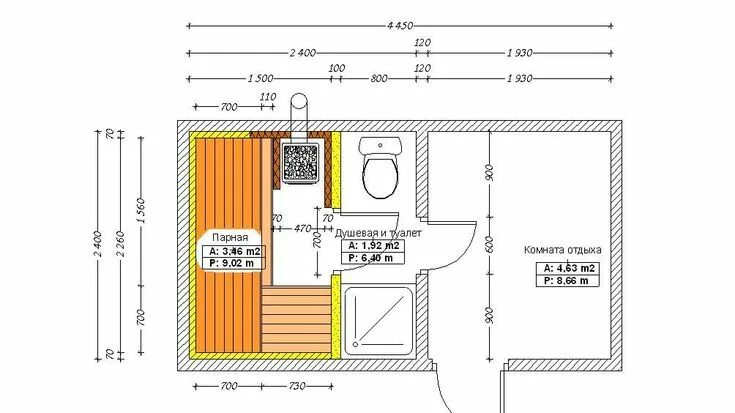 Примеры размеров бань Pin on Arhitectură Sauna room, Sauna design, Cottage plan