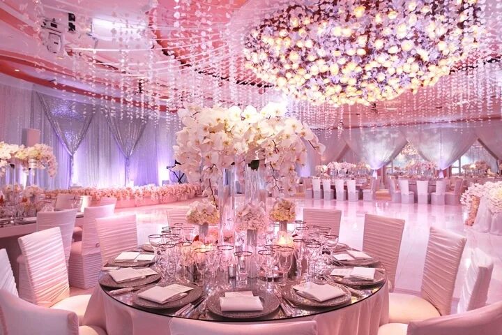 Примеры самого красивого оформления свадеб No caption needed..... woooow! Wedding decorations, Wedding ballroom decor, Pink