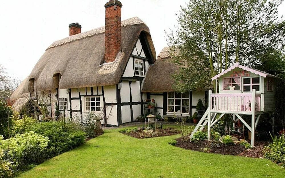 Примеры сельских домов 20 Gorgeous English Thatched Cottages Casas rusticas de ladrillo, Casas de campo