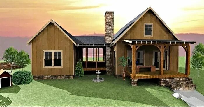 Примеры соединения домов Dog Trot #3 Dog trot house plans, Dog trot house, Dogtrot house plans