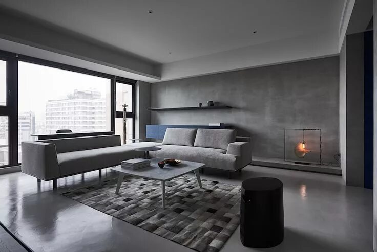 Примеры современных дизайнов квартир Modern Apartment With A Low-Profile, Chic And Balanced Interior Apartment interi