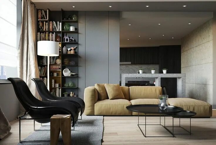 Примеры современных интерьеров Apartment Ernst in Kiev: Inspired by Posh Hotel Ambiance Appartement minimaliste