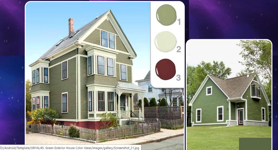 Примеры цвета дома Скачать Green Exterior House Color Ideas APK для Android