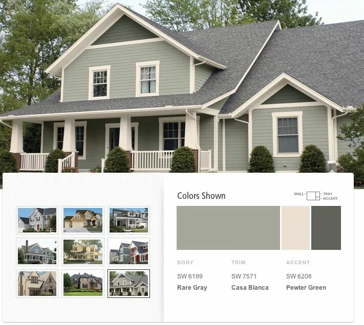 Примеры цвета дома California / Home / Design : Exterior Paint Saga Exterior paint colors for house