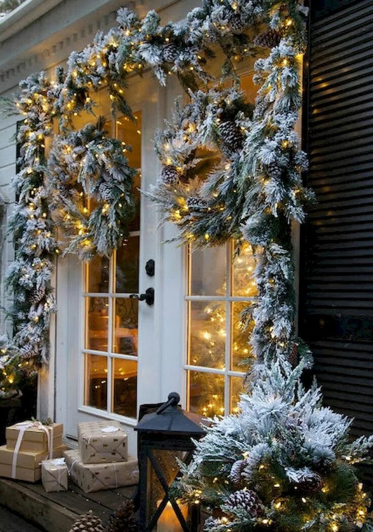 Примеры украшения дома 42+ Stunning Outdoor Christmas Decoration Ideas Merry bright christmas, Christma