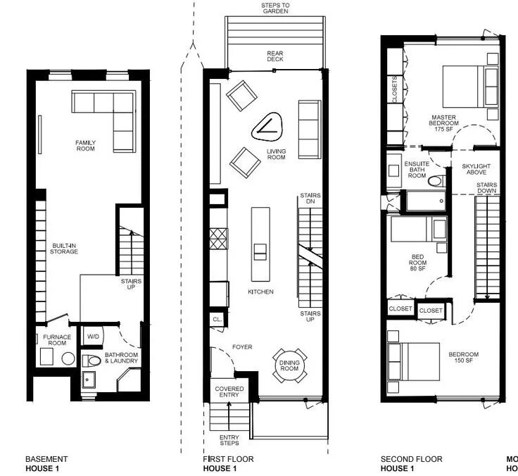 Примеры узких домов New Modern Housing in Downtown Toronto From MODERNest Breaks the Traditional Rea