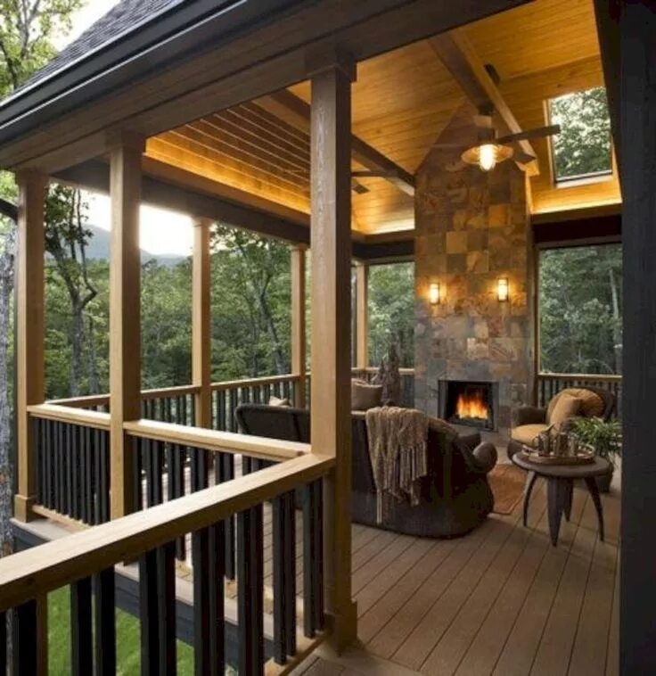 Примеры веранд в частном доме 8 Ways To Have More Appealing Screened Porch Deck House design, Outdoor living, 