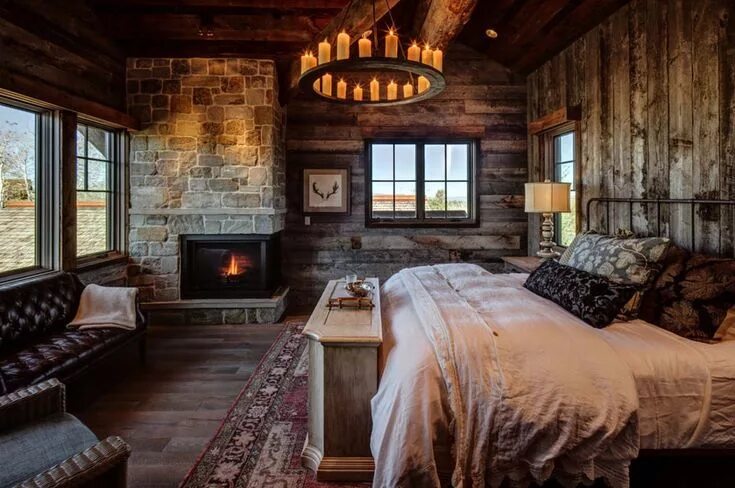 Приметы в интерьере дома 35+ Gorgeous log cabin style bedrooms to make you drool Rustic bedroom, Cabin st