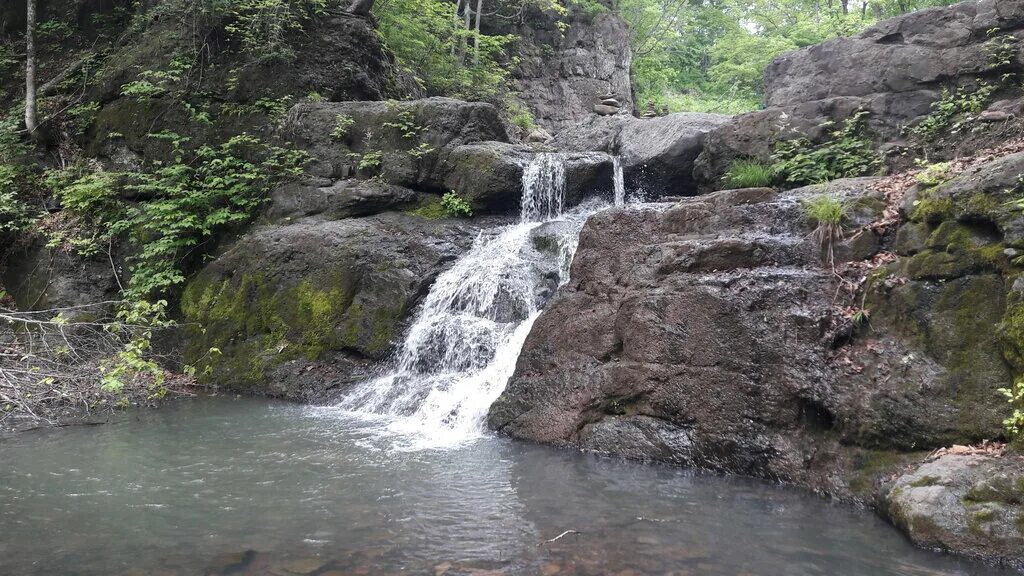 Приморский край водопады фото Kravtsovskie Waterfalls, landmark, attraction, Russia, Primorye Territory, Khasa