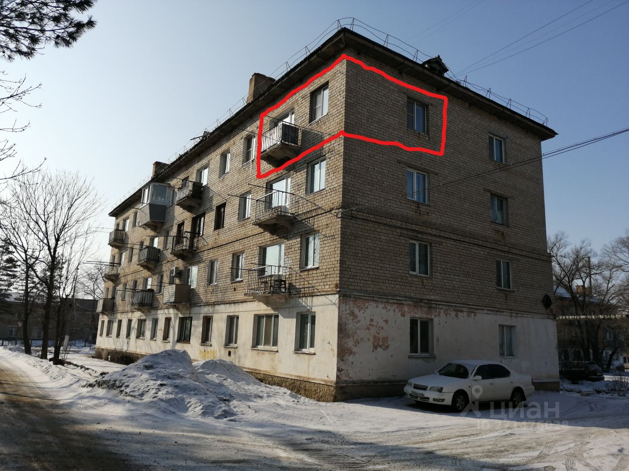 Приморский октябрьская ул 8а фото Продажа двухкомнатной квартиры 39.2м² ул. Октябрьская, Приморский край, Ханкайск