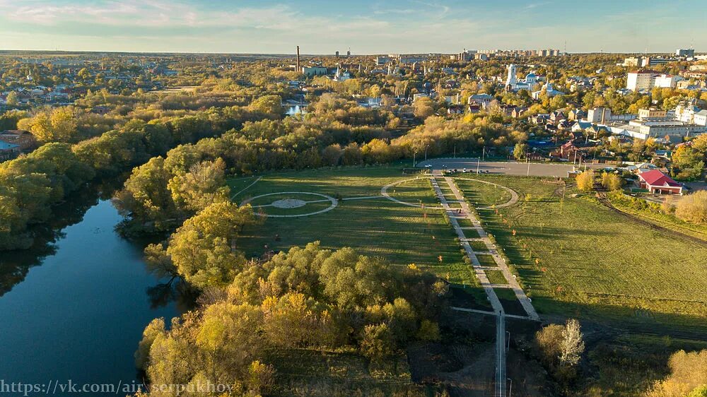 Приморский парк серпухов фото Лучшие кадры Серпухова, снятые с коптера