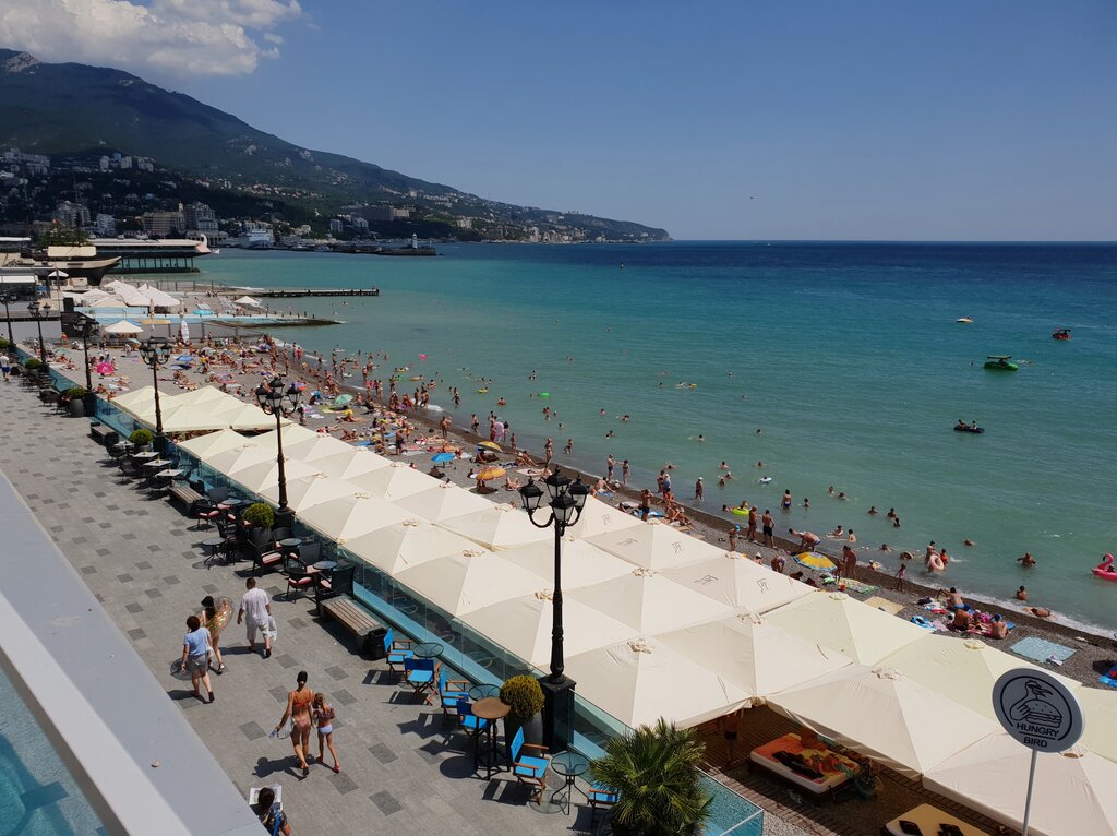 Приморский пляж республика крым ялта фото Seaside Beach, beach, Russia, Republic of Crimea, Yalta - Yandex Maps