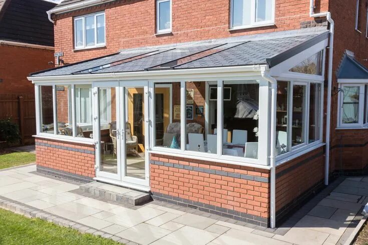 Примыкание веранды к дому варианты Inspiration Gallery Ultraframe Conservatory Roofs Tiled conservatory roof, Lean 