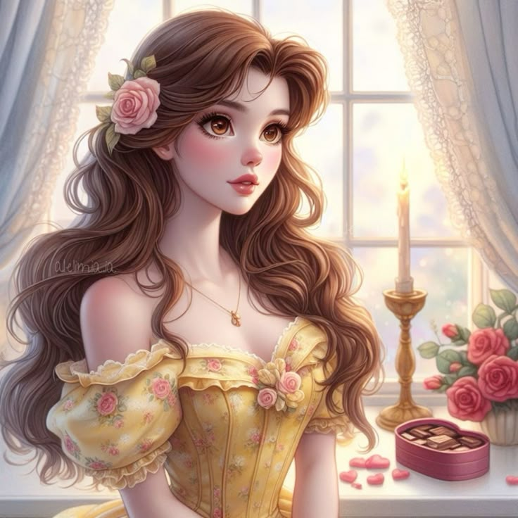 Принцесса арт фото Pin by Lin on Disney Art..The Girls: Board 4 in 2024 Disney princess art, Cute d