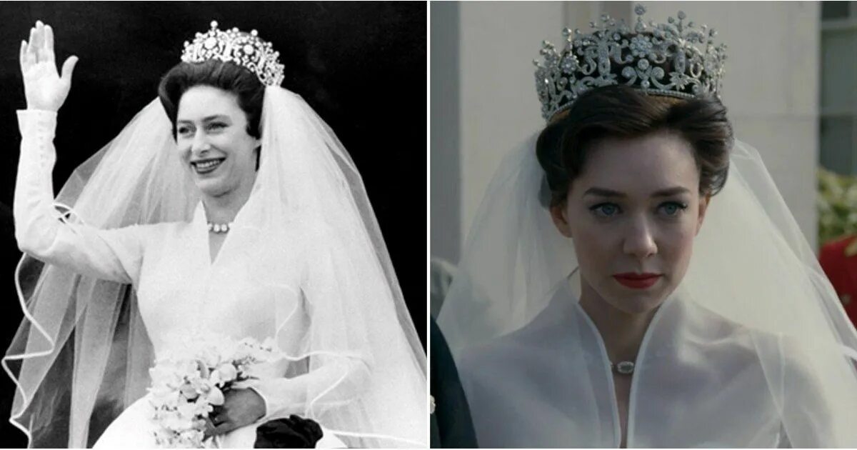 Принцесса маргарет и питер фото How The Crown's Take on Princess Margaret's Wedding Compares to the Real Thing P