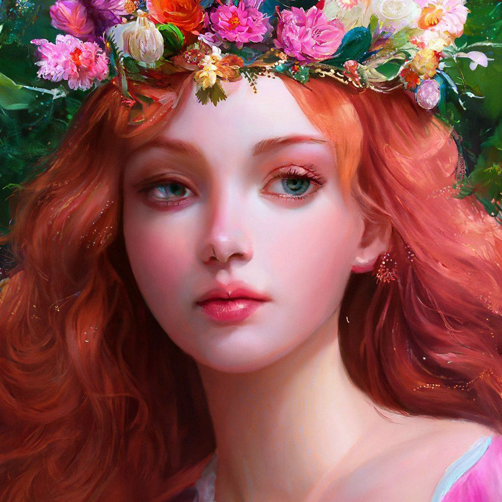 Принцесса цветов фото "Fairy princess of flowers" - image created in Shedevrum