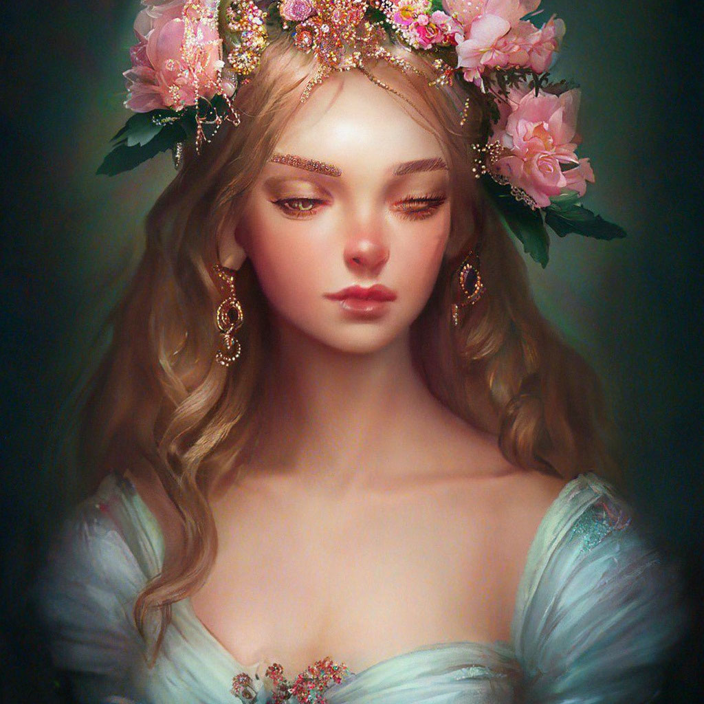 Принцесса цветов фото "Princess of flowers" - image created in Shedevrum