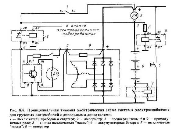 Принцип работы электросхема Краз схема электрическая принципиальная схема - фото - АвтоМастер Инфо