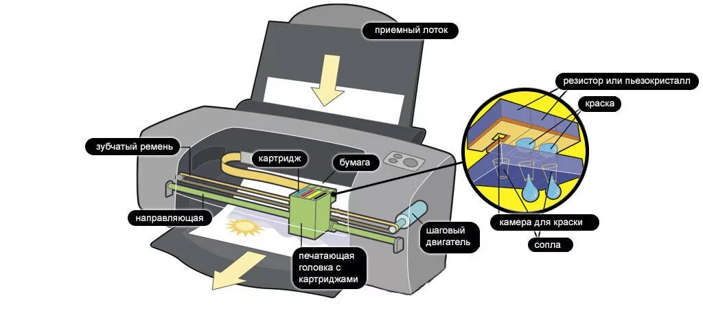 Принцип работы фото Как выбрать принтер для цветной печати в BECOMPACT.RU