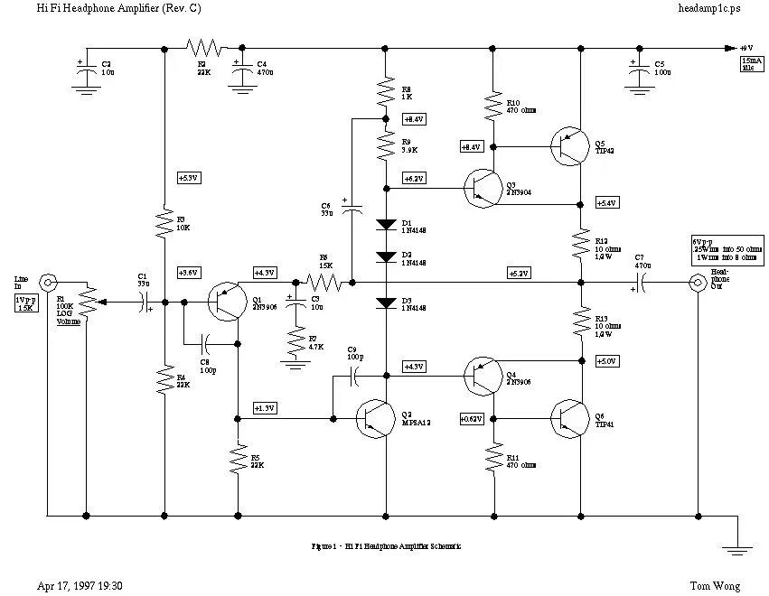 Принципа схема усилителей Index of /files/Audio/Circuits/Speakers & Headphones/Headphone Amplifiers