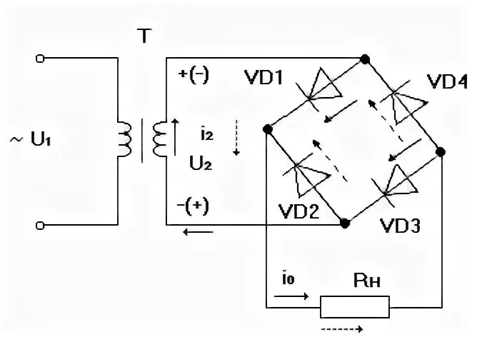Принципиальная электрическая мостовая схема 2. Источники вторичного электропитания