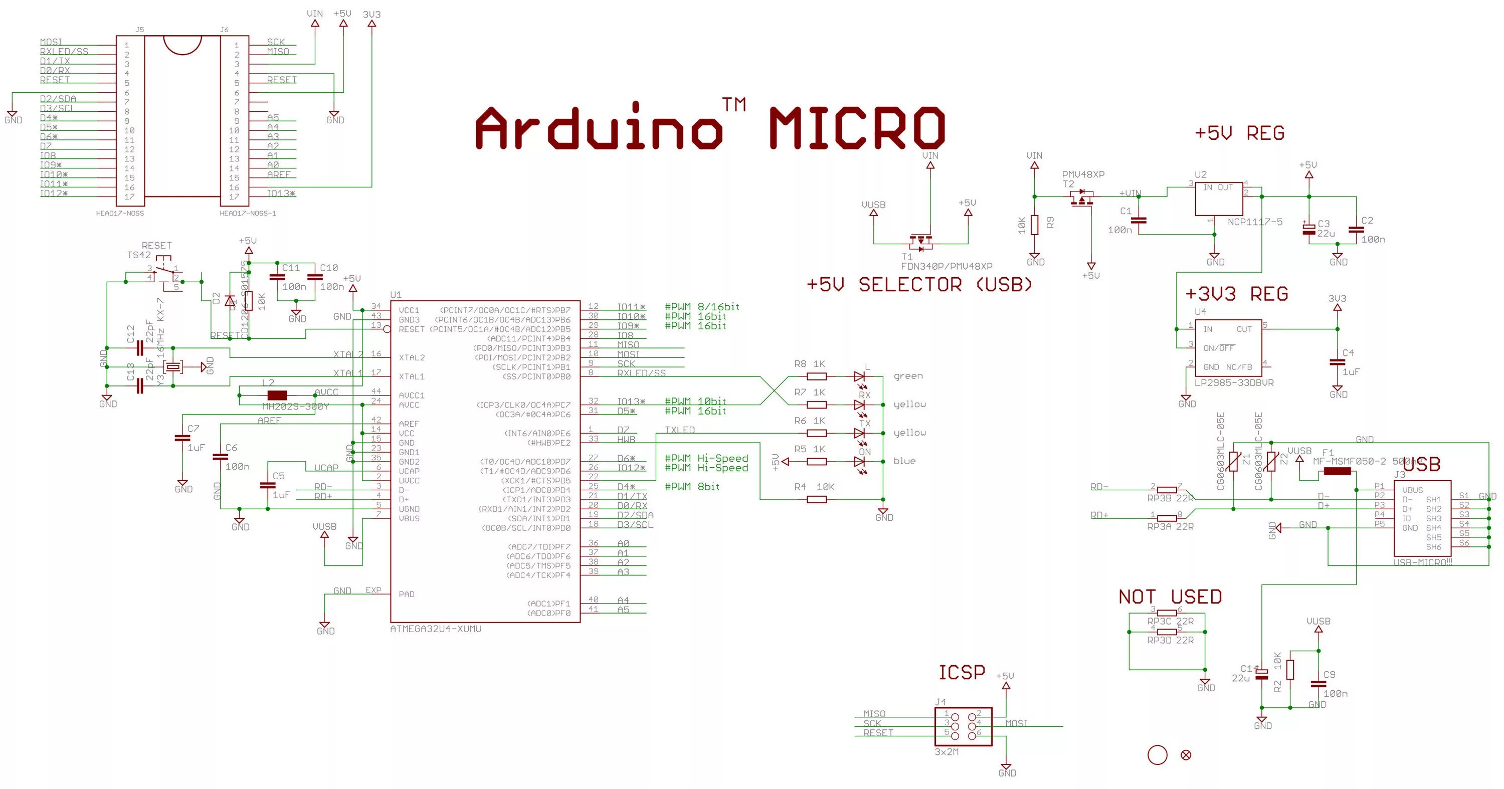 Принципиальная электрическая схема ардуино usb - Questions about the Arduino Micro PCB - Arduino Stack Exchange