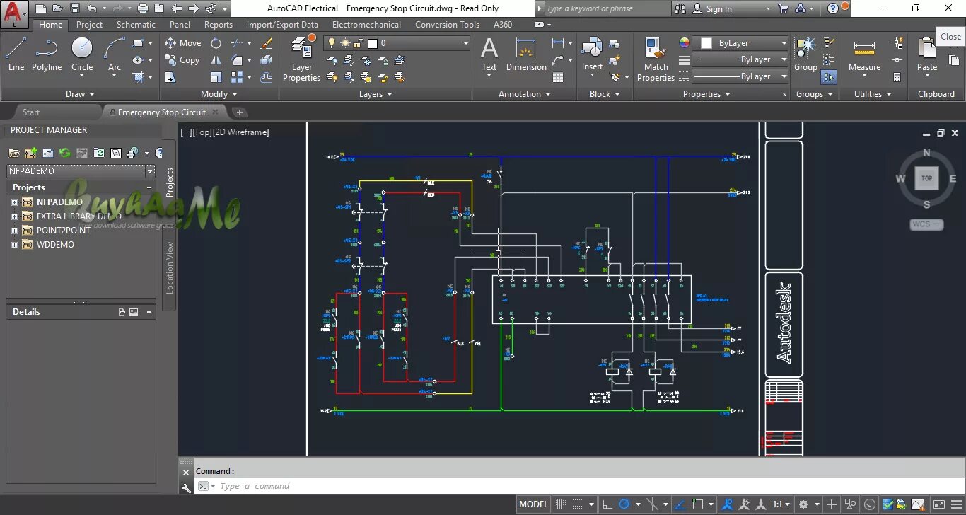 Принципиальная электрическая схема автокад скачать Autocad electrical как начертить схему