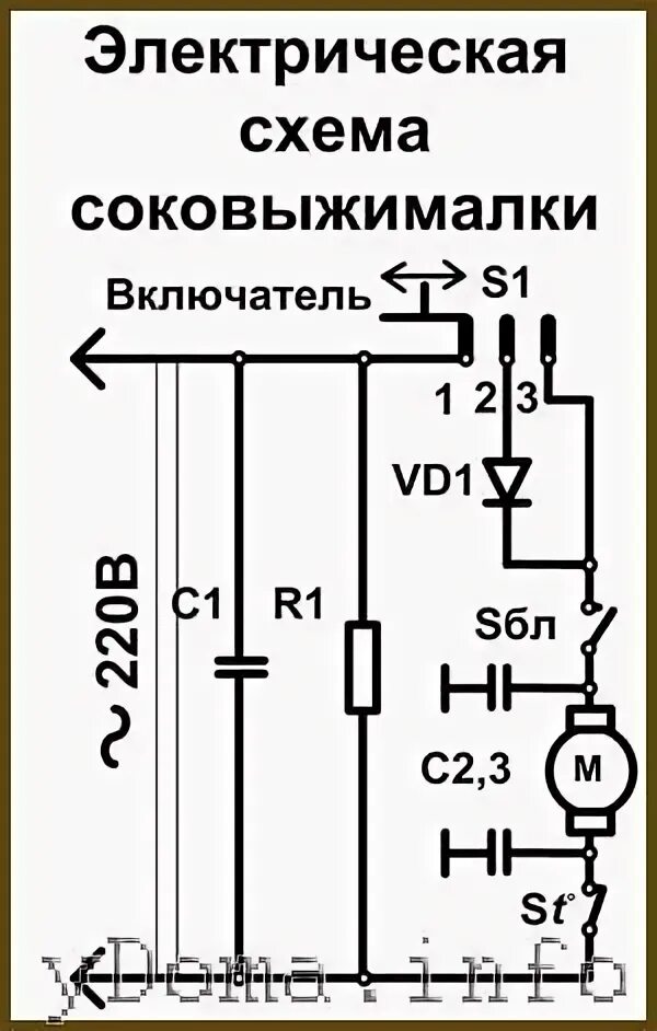 Принципиальная электрическая схема блендера Ремонт соковыжималки своими руками, типовые неисправности