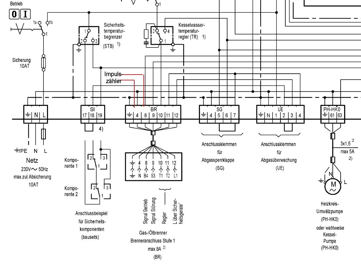 Принципиальная электрическая схема buderus st 7.2 k Brennerstarts kogamatic auslesen - HaustechnikDialog