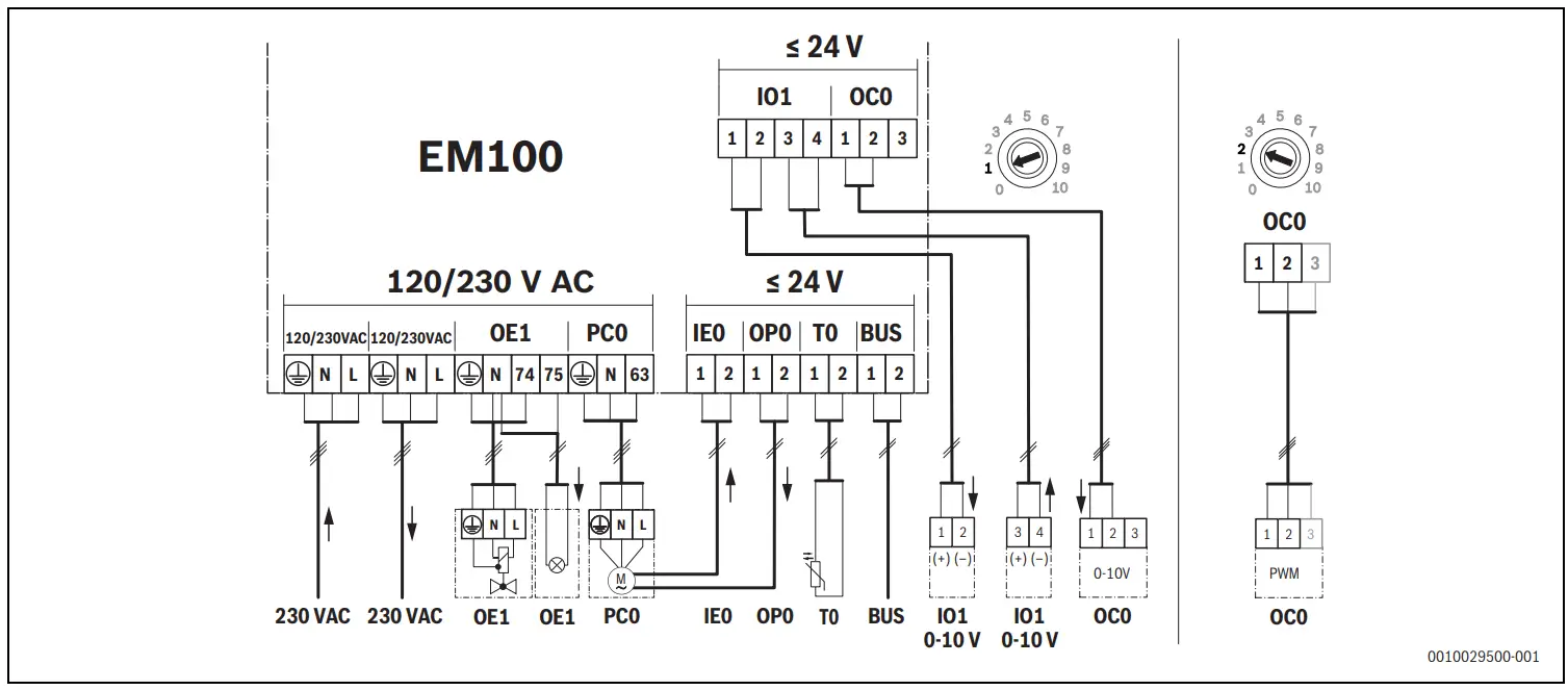 Принципиальная электрическая схема buderus st 7.2 k Instrukcja obsługi modułu przełączającego Buderus EM100