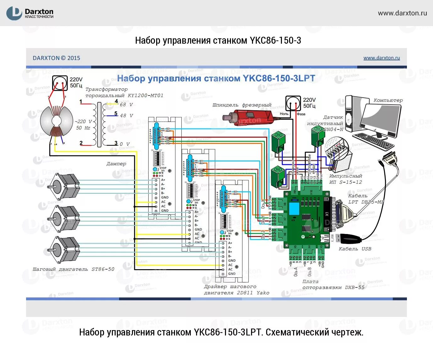 Принципиальная электрическая схема чпу Схема подключения чпу электроники