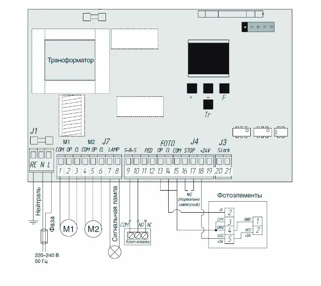 Принципиальная электрическая схема doorhan Монтажная схема PCB-SW (OLD) для приводов SWING-3000/ 3000PRO/ 5000/ 5000PRO, AR