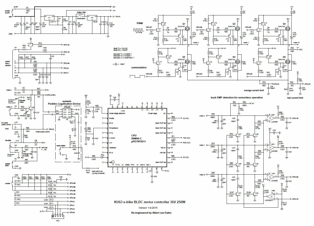 Принципиальная электрическая схема эл вело контроллера Kunteng controllers Bike eletrica, Elétrica, Eletronicos