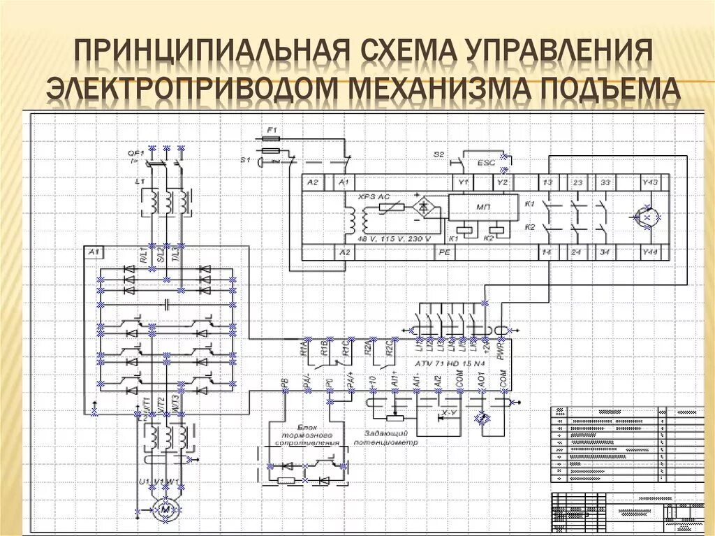 Принципиальная электрическая схема электропривода Картинки ЭЛЕКТРИЧЕСКИЕ СХЕМЫ ЭЛЕКТРОПРИВОДА