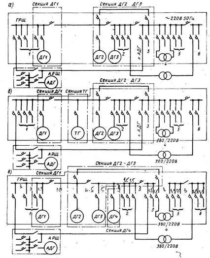 Принципиальная электрическая схема электростанции Структурные схемы судовых электростанций ( СЭС ) - Студопедия