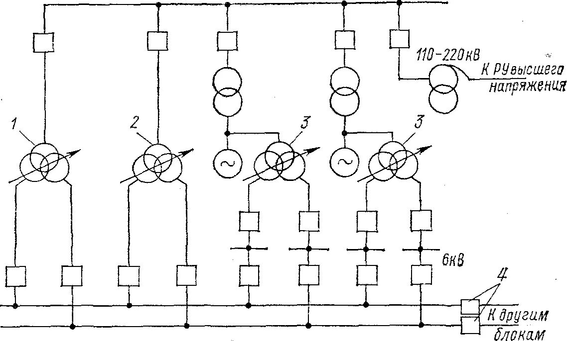 Принципиальная электрическая схема электростанции Схемы питания собственных нужд тепловых электростанций Электрическая часть элект