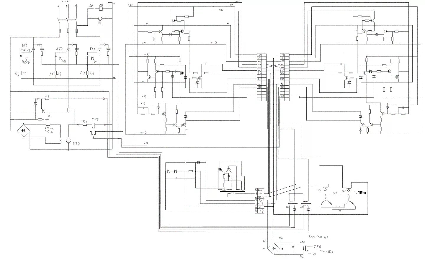 Принципиальная электрическая схема espira mdc 50 2 Автомат резательный СП-5М