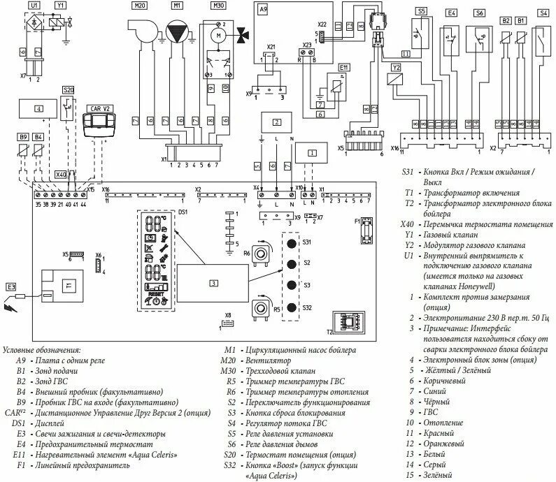 Принципиальная электрическая схема газового котла Котел газовый Immergas Maior Eolo 32 4 E 3.020924 - купить недорого, хорошие цен