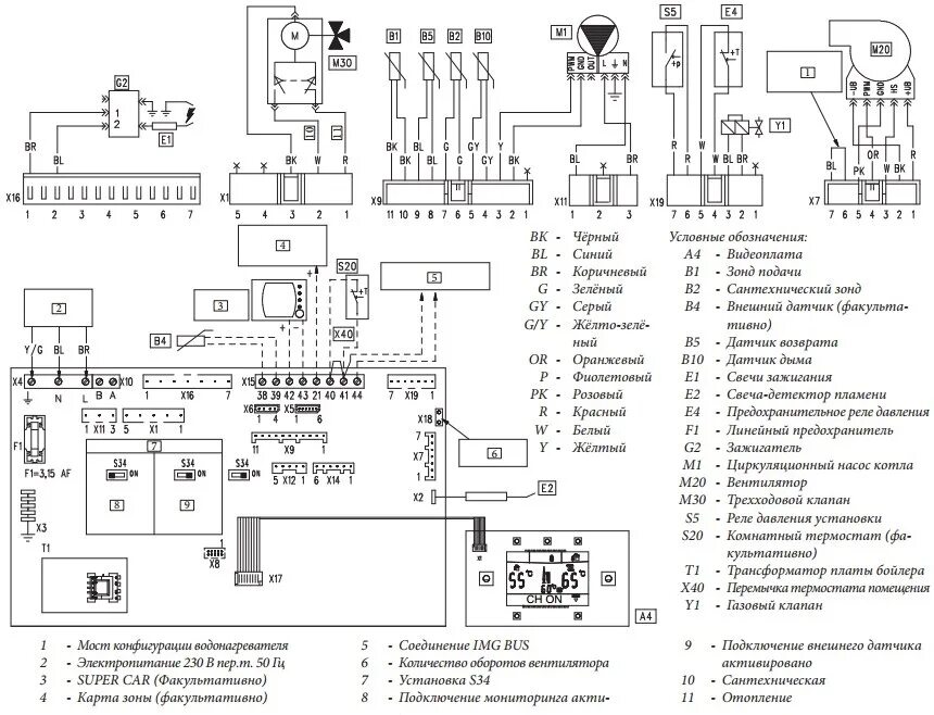 Принципиальная электрическая схема газового котла Котел газовый Immergas Victrix Zeus Superior 26 2 ErP - купить недорого, хорошие