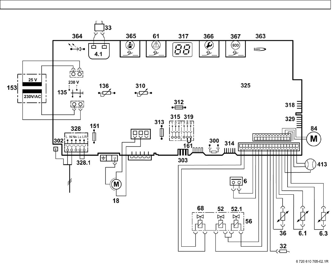 Принципиальная электрическая схема газового котла Manual Junkers ZWE 24-4 MFK (page 9 of 32) (Dutch)