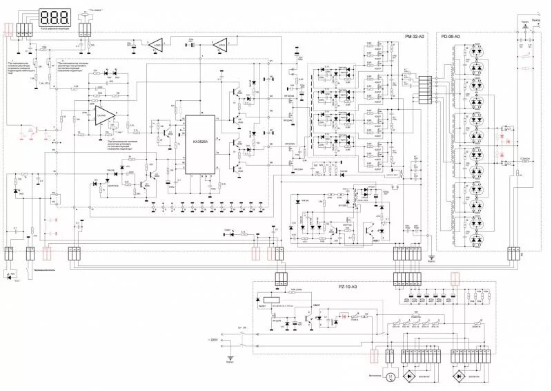 Принципиальная электрическая схема инверторного аппарата Форум РадиоКот * Просмотр темы - ремонт сварочного инвертора kraft kt315ai
