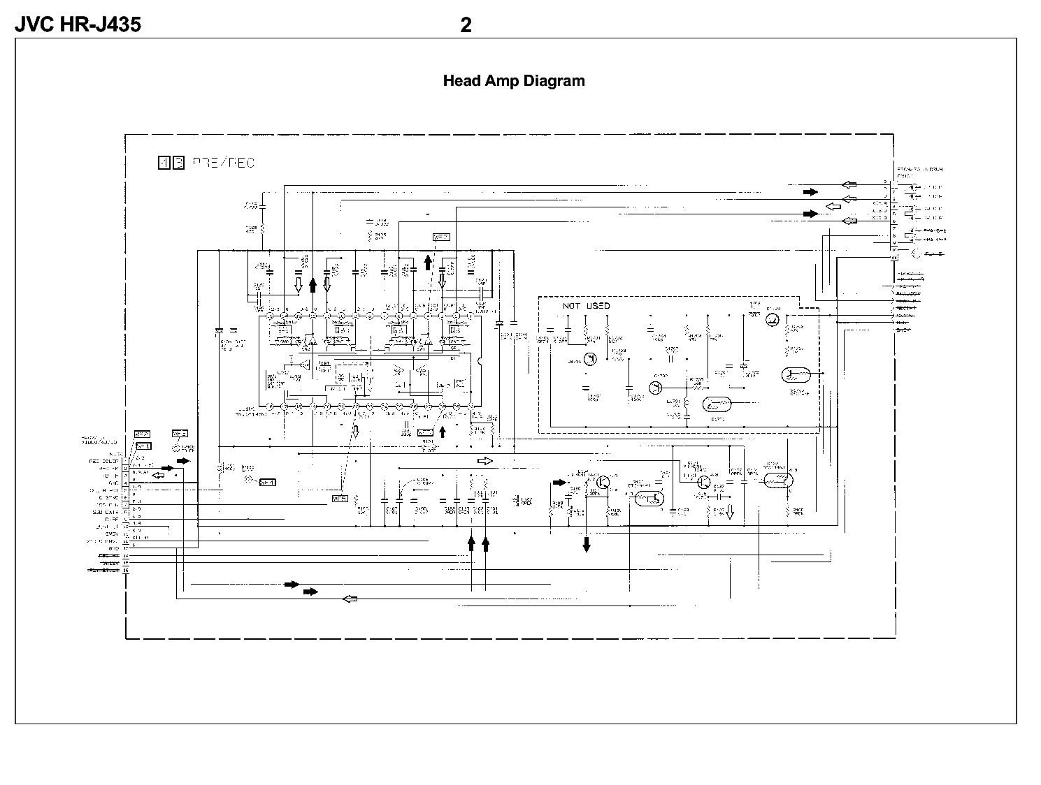 Принципиальная электрическая схема jvc JVC HR-J435 Service Manual download, schematics, eeprom, repair info for electro