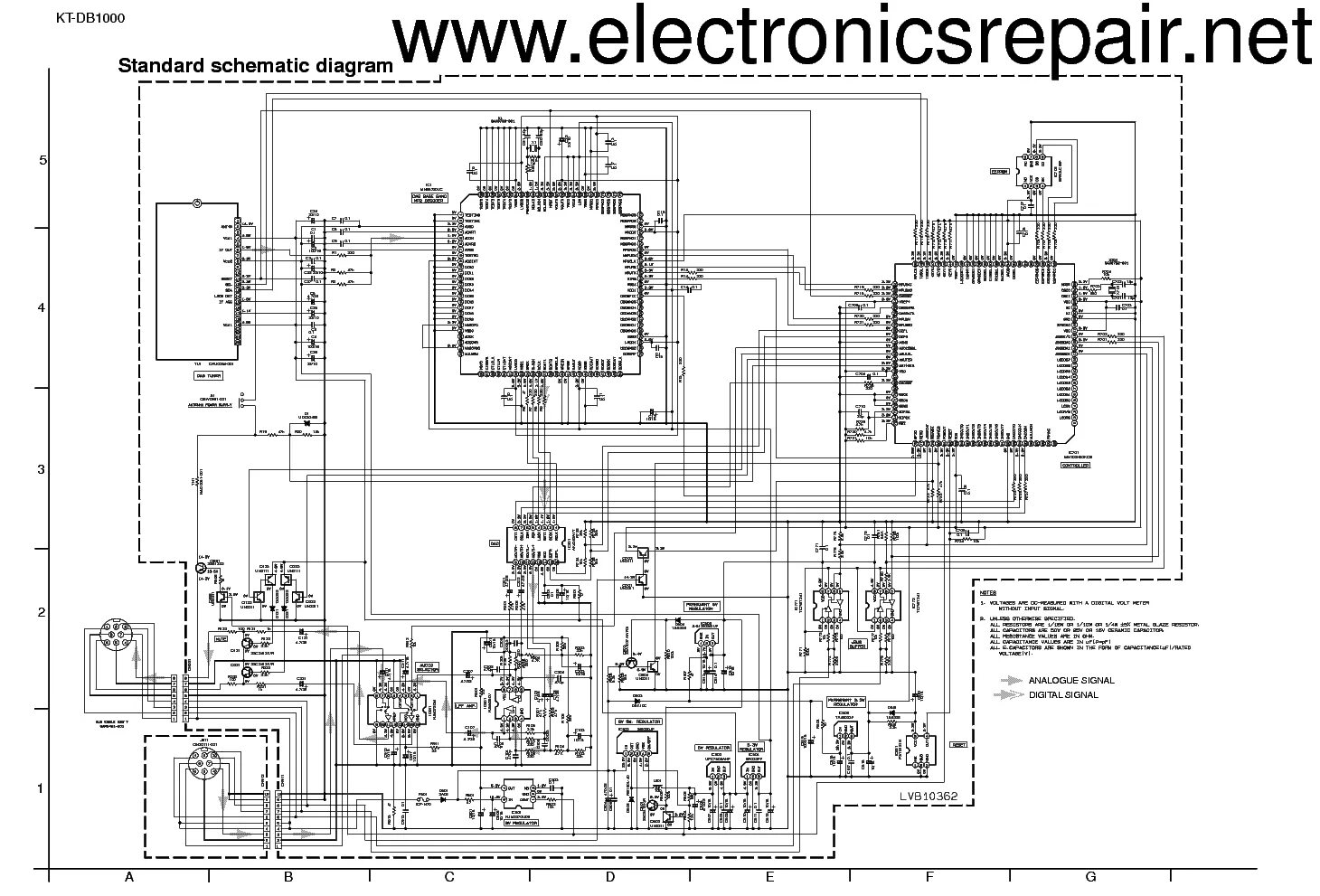 Принципиальная электрическая схема jvc JVC KT-DB1000 SCH Service Manual download, schematics, eeprom, repair info for e