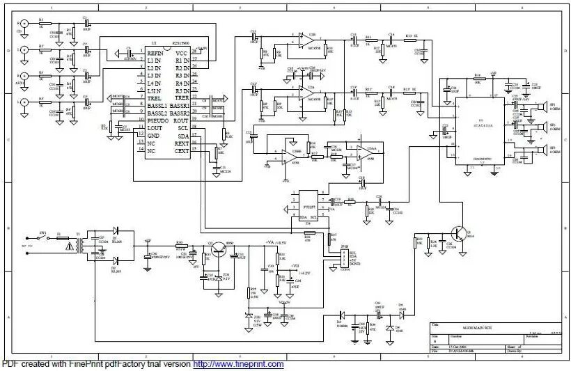 Принципиальная электрическая схема колонки M-930 DISPLAY AND CONTROL BOARD.jpg - Альбом #131 - ММ...пенсионерская...колллек