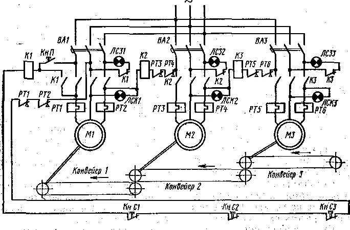 Принципиальная электрическая схема ленточного конвейера Первое управление 3: найдено 49 изображений
