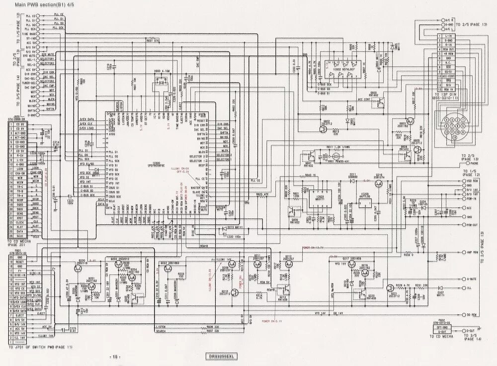 Принципиальная электрическая схема магнитофона lg 735h Помогите активировать AUX на автомагнитоле Clarion - Аудиоаппаратура - Форум по 