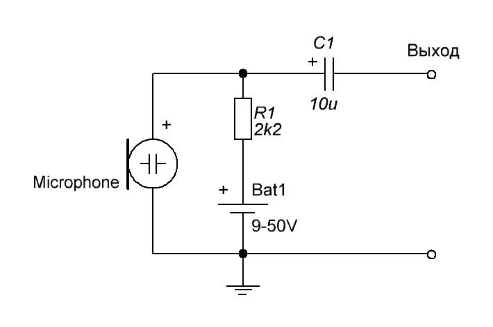 Принципиальная электрическая схема микрофона Ответы Mail.ru: Помогите разобраться в устройстве микрофона.