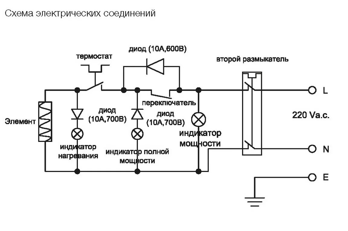 Принципиальная электрическая схема нагревателя Ремонт накопительных водонагревателей Electrolux EWH AXIOmatic своими руками.