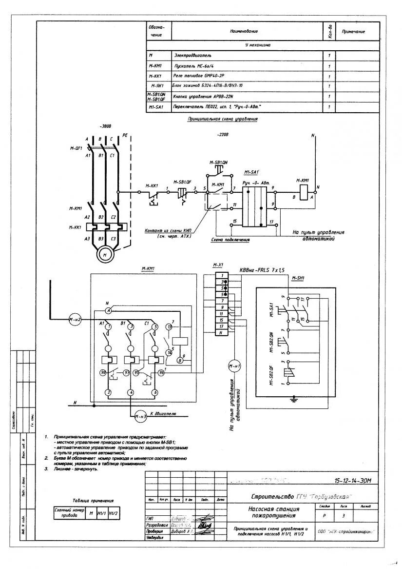 Принципиальная электрическая схема насосной станции Насосная станция пожаротушения. Принципиальная схема управления и подключения на